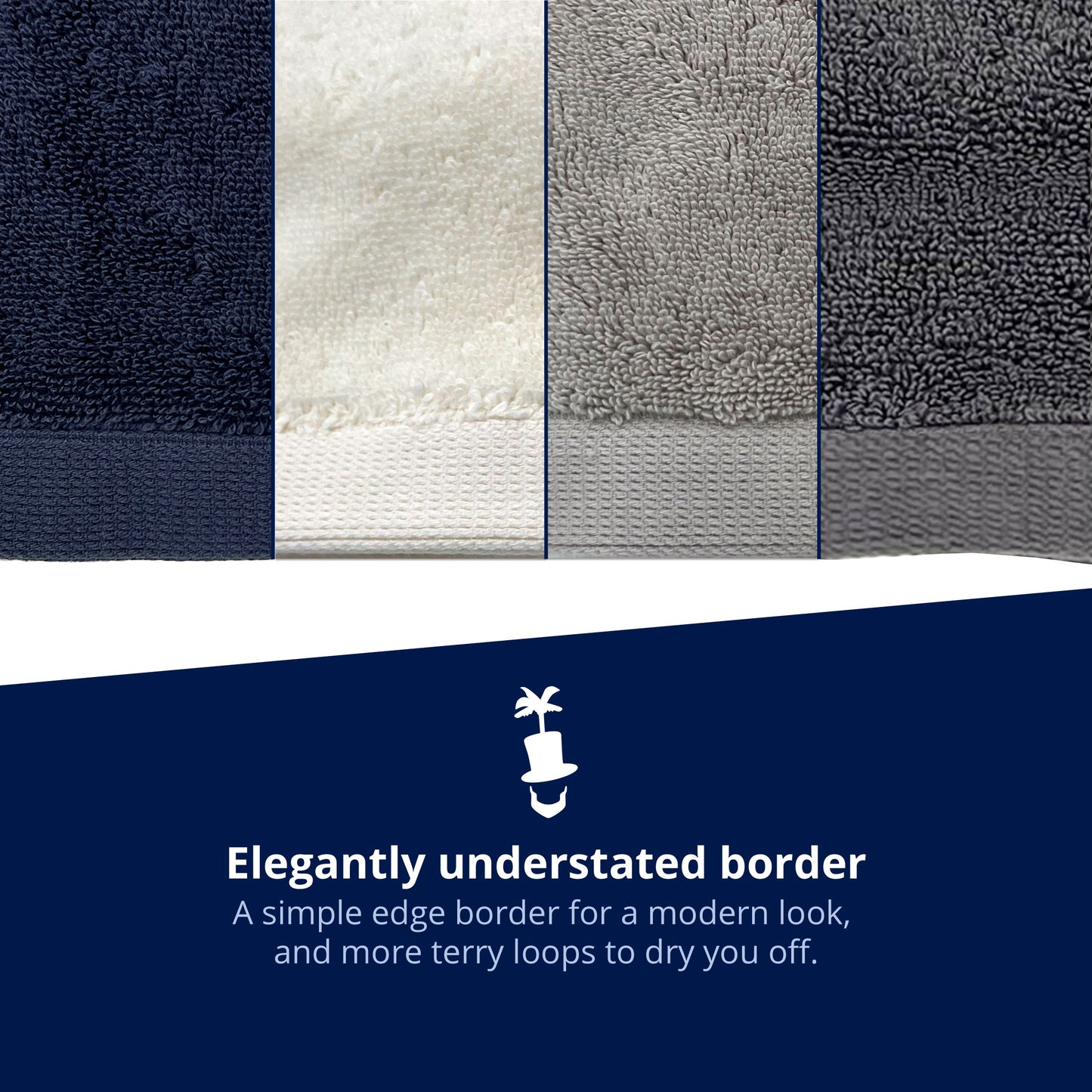 Lincoln & Palm Turkish Towel Set – Plush, Absorbent & Silver-Infused (3-Piece)