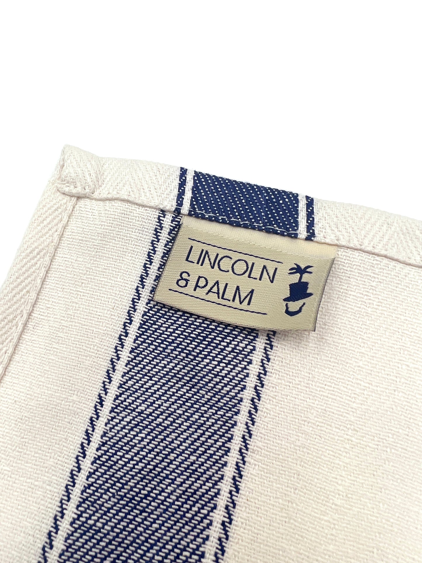 Lincoln & Palm European Kitchen Towel Set – 100% Cotton Herringbone (6-Piece)