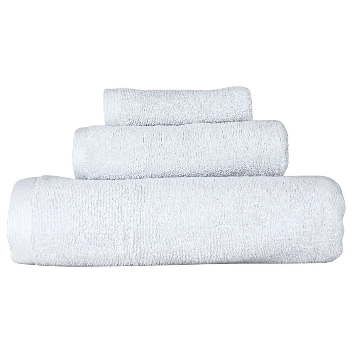 Lincoln & Palm Turkish Cotton Towel Set – Plush, Absorbent, Silver-Infused (3-Piece)