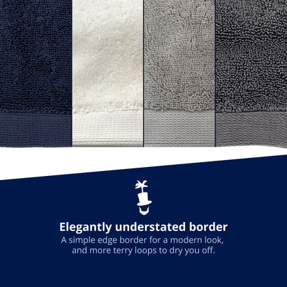 Lincoln & Palm Turkish Towel Set – Plush, Absorbent & Silver-Infused (3-Piece)