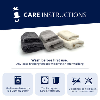 Lincoln & Palm Turkish Towel Set – Plush, Absorbent & Silver-Infused (3-Piece)