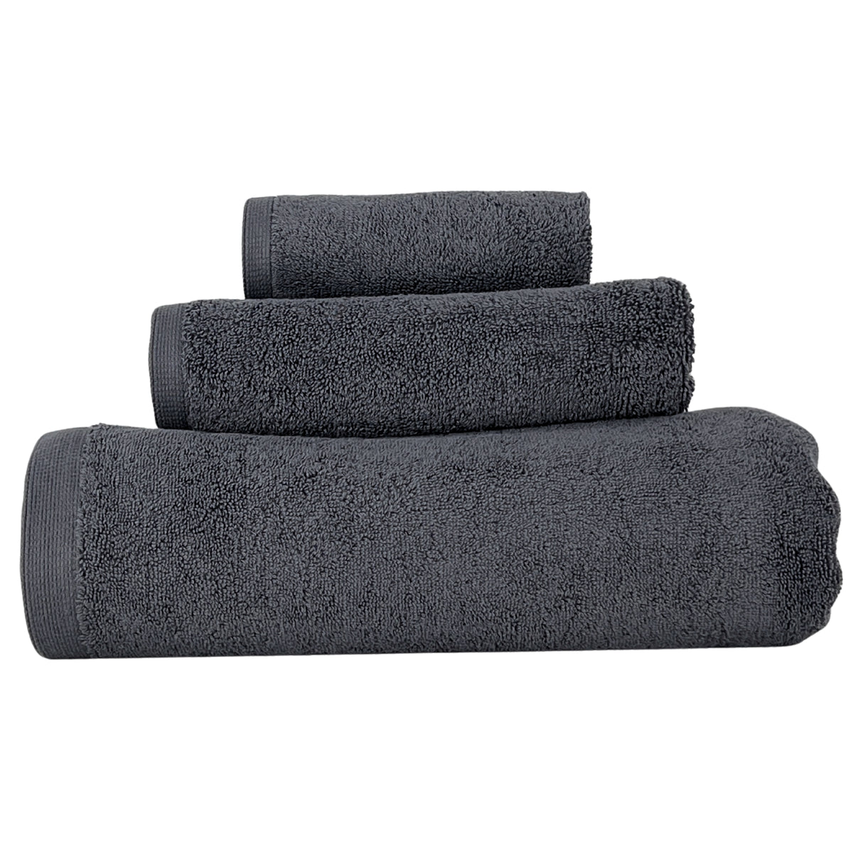 Lincoln & Palm Turkish Cotton Towel Set – Plush, Absorbent, Silver-Infused (3-Piece)