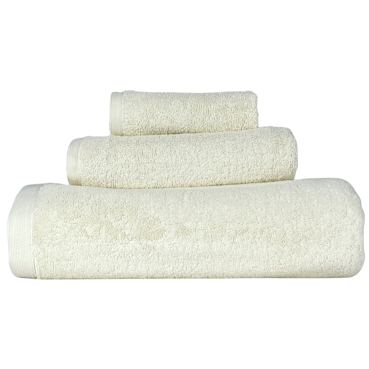 Lincoln & Palm Turkish Cotton Towel Set – Plush, Absorbent, Silver-Infused (3-Piece)
