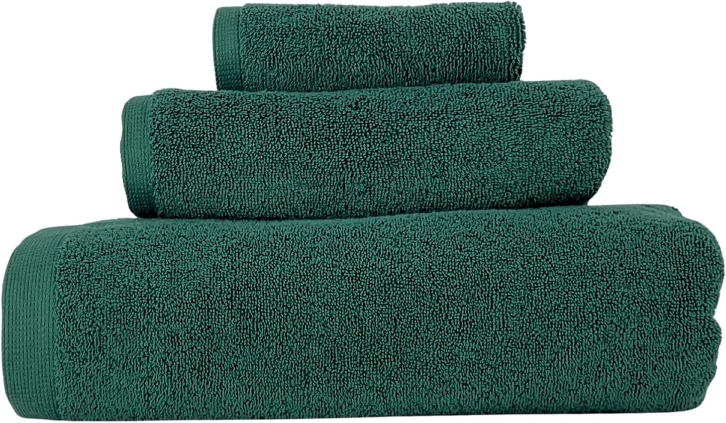 Lincoln & Palm Turkish Towel Set – Plush, Absorbent & Silver-Infused (3-Piece)