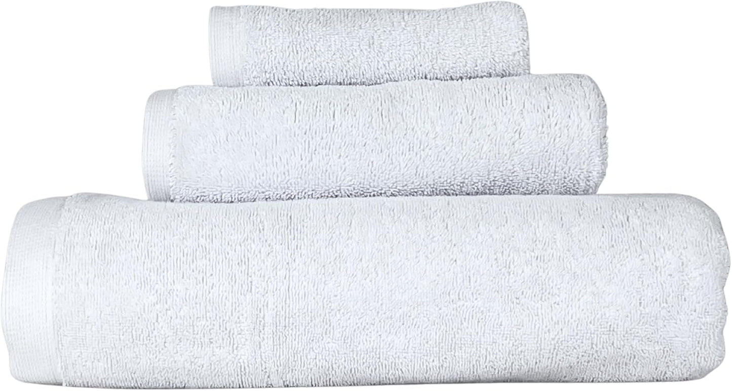 Lincoln & Palm Turkish Towel Set – Plush, Absorbent & Silver-Infused (3-Piece)