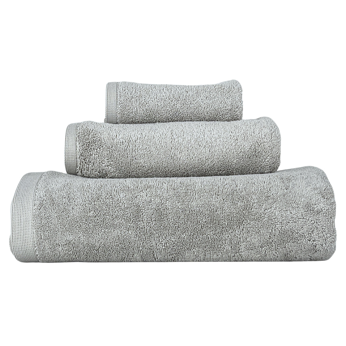 Lincoln & Palm Turkish Cotton Towel Set – Plush, Absorbent, Silver-Infused (3-Piece)